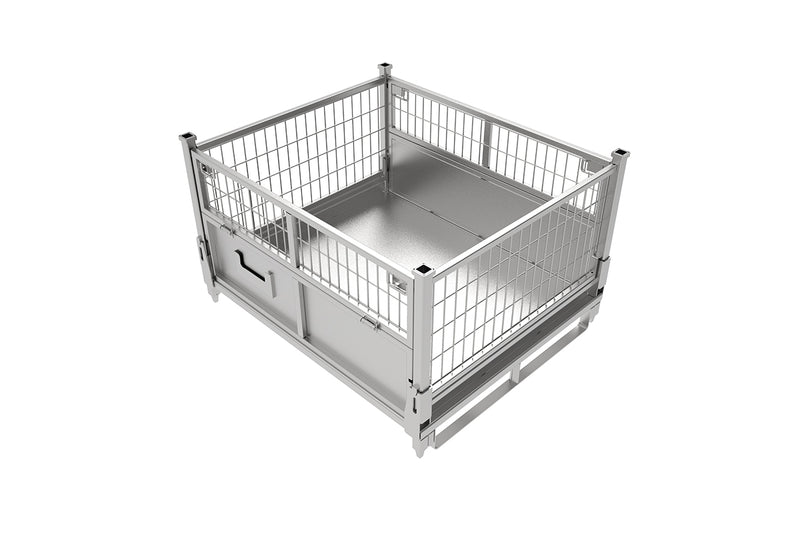 Chargez l'image dans la visionneuse de la galerie, Steel Storage Cage for Pallet Racking – Stackable, Removable Gates  1000kg
