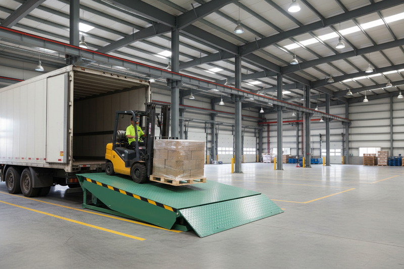 Load image into Gallery viewer, Fixed Hydraulic Dock Leveler  Warehouse Loading Bay Ramp, 10T, 0–890mm Adjustment
