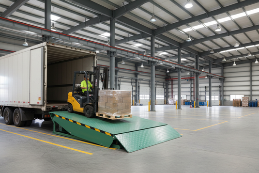 Fixed Hydraulic Dock Leveler  Warehouse Loading Bay Ramp, 10T, 0–890mm Adjustment