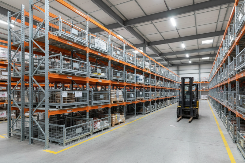 Indlæs billede i Gallery Viewer, Half Height Wire Mesh Stillage Cage – Collapsible, Stackable  1000kg SWL
