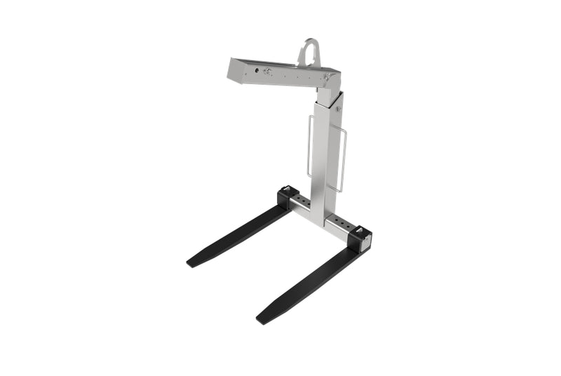 Load image into Gallery viewer, Self-Levelling Crane Pallet Forks  5-Position Adjustable Tine, 1T &amp; 2T SWL
