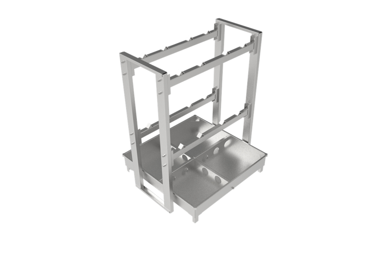 Indlæs billede i Gallery Viewer, Heavy Duty Double Stack Drum Rack with Spill Containment – 2 or 3 Drum Industrial
