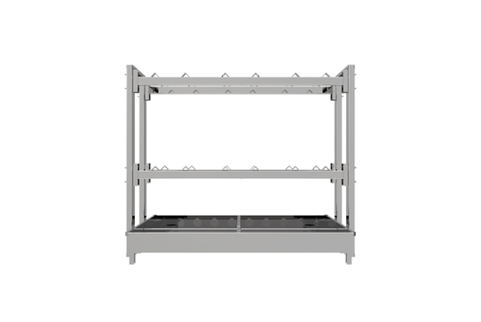 Heavy Duty Double Stack Drum Rack with Spill Containment – 2 or 3 Drum Industrial