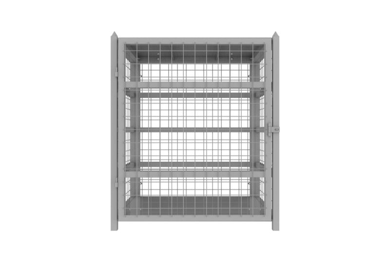 Load image into Gallery viewer, BBQ Gas Bottle Storage Cage – 12×9kg or 6×18kg, Lockable  Zinc Coated
