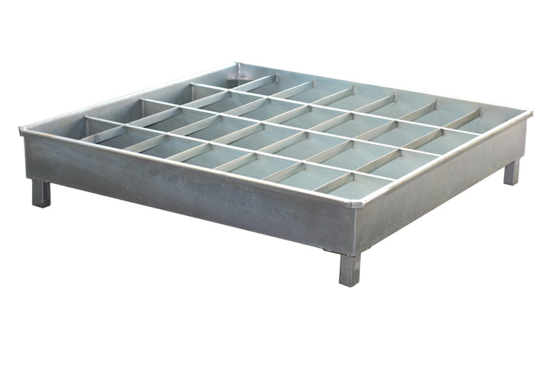 Load image into Gallery viewer, Heavy Duty Steel Drum Spill Containment Pallet – 1, 2 &amp; 4 Drum Chemical Spill Bund
