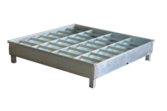 Heavy Duty Steel Drum Spill Containment Pallet – 1, 2 & 4 Drum Chemical Spill Bund