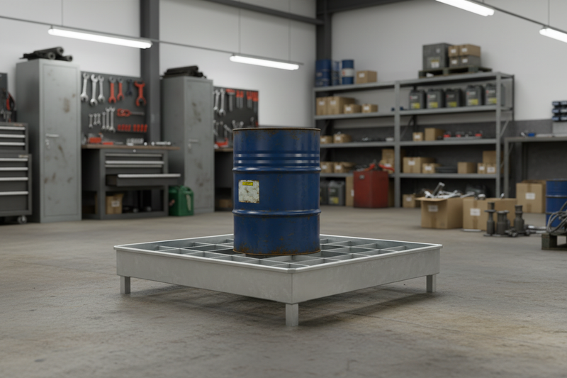 Load image into Gallery viewer, Heavy Duty Steel Drum Spill Containment Pallet – 1, 2 &amp; 4 Drum Chemical Spill Bund
