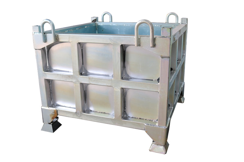 Load image into Gallery viewer, Stackable Steel Storage Box for Forklift &amp; Crane  Heavy Parts &amp; Workshop Tools, 0.16–0.58m³
