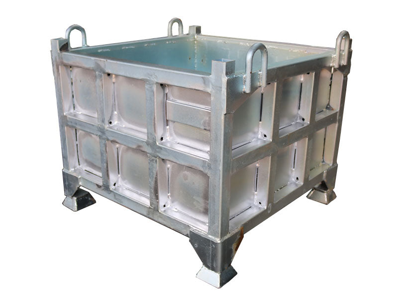 Load image into Gallery viewer, Stackable Steel Storage Box for Forklift &amp; Crane  Heavy Parts &amp; Workshop Tools, 0.16–0.58m³
