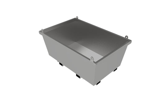 Stackable Crane Bin with 4-Way Fork Pockets  Hot Dip Galvanised Waste Skip, 0.85–2.5m³