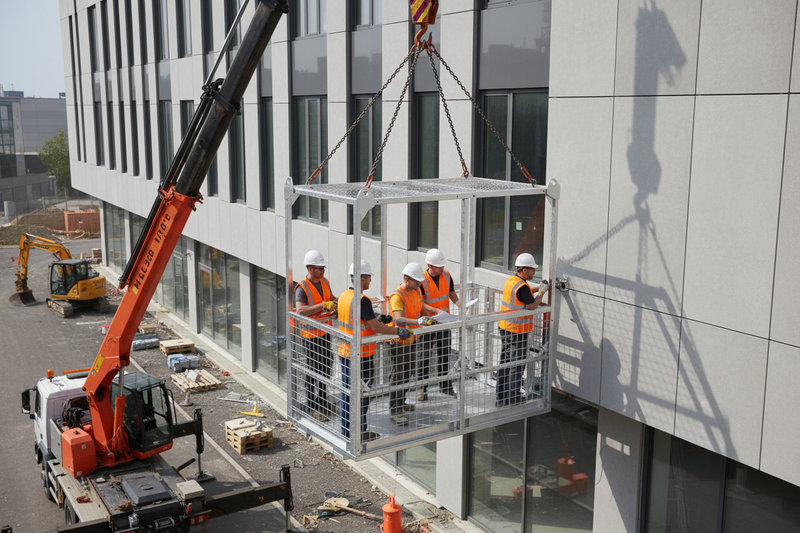 Load image into Gallery viewer, Large Personnel Crane Cage 500–750kg SWL – 4 to 6 Person Work Cage AS1418.17
