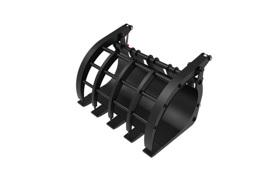 Wheel Loader Waste Grapple Attachment - Heavy Duty Hydraulic Grab for Recycling and Agriculture