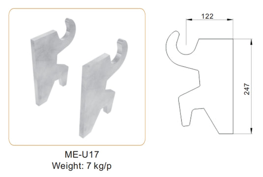 Excavator Weld-On Hitch Bracket  John Deere & Kubota  Bucket Attachment Conversion