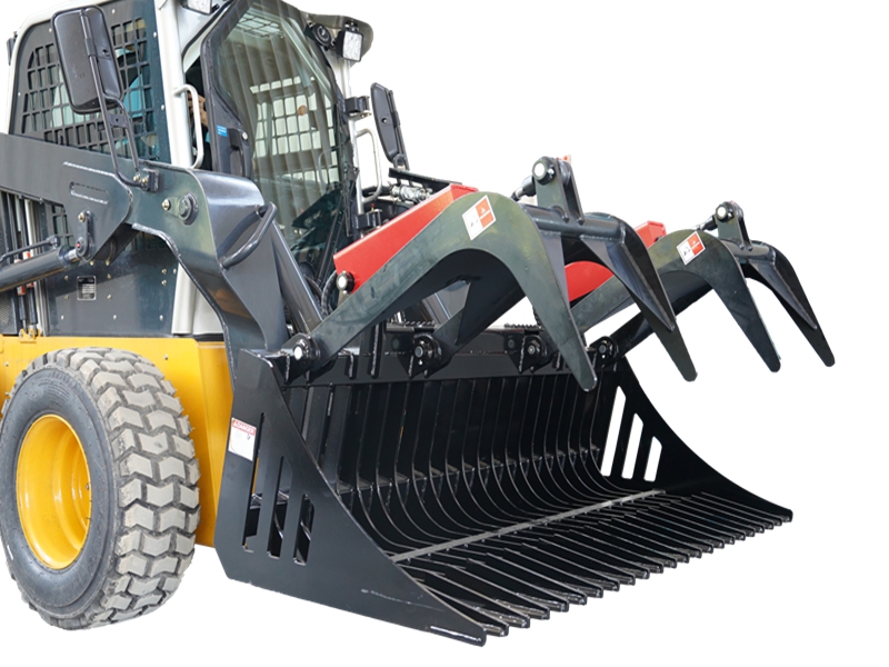 Heavy Duty Dual Cylinder Root Rake Grapple