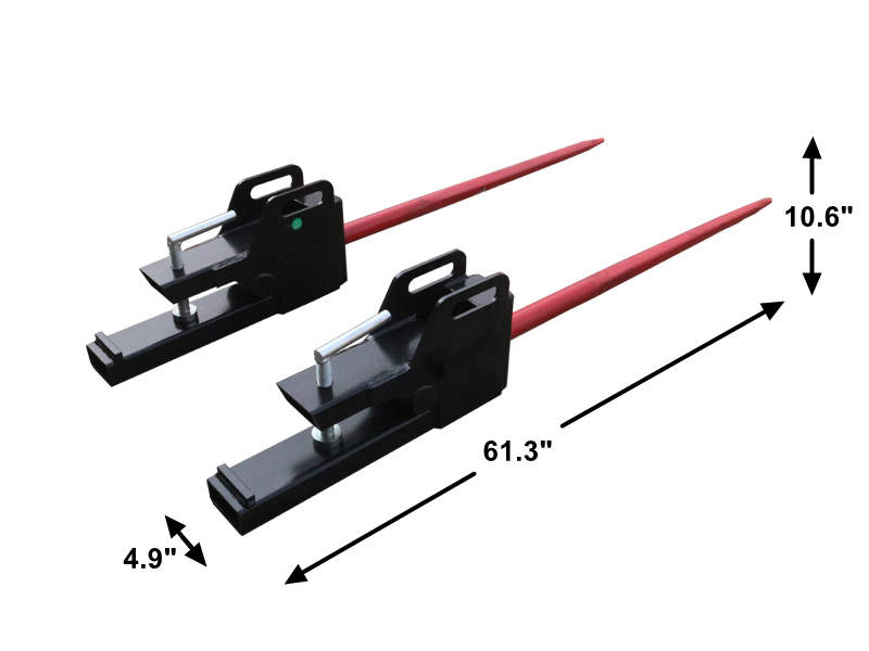 Clamp on Bale Fork Bale Spike
