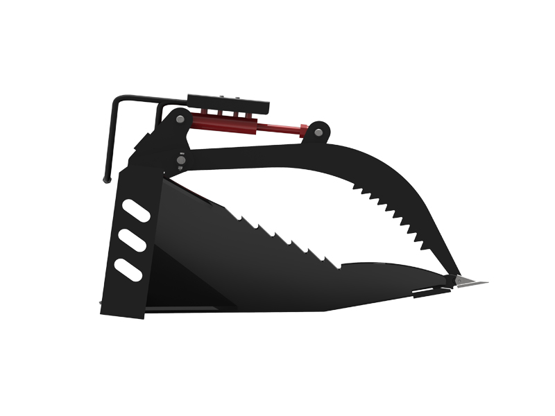 Skid Steer Stump Bucket Grapple Attachment Extreme Duty 