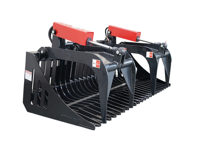 Heavy Duty Dual Cylinder Root Rake Grapple