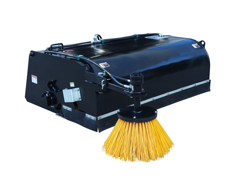 Skid Steer Box Broom with Side Brush 